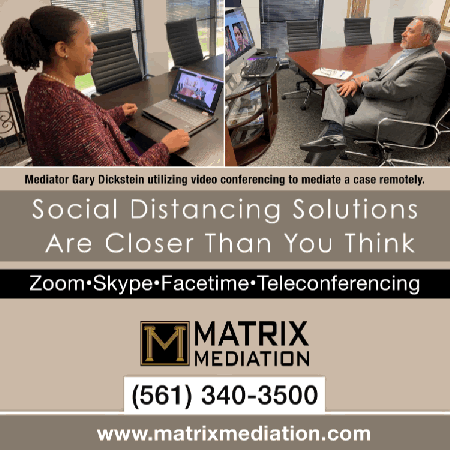 Social media post for Matrix Mediation, LLC