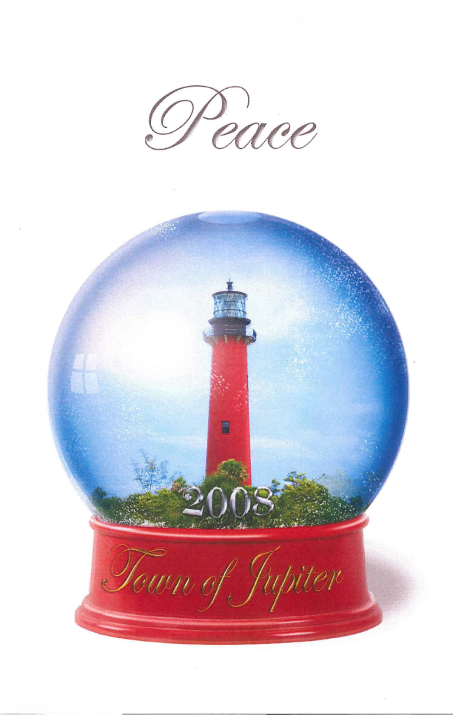Holiday card for the Town of Jupiter